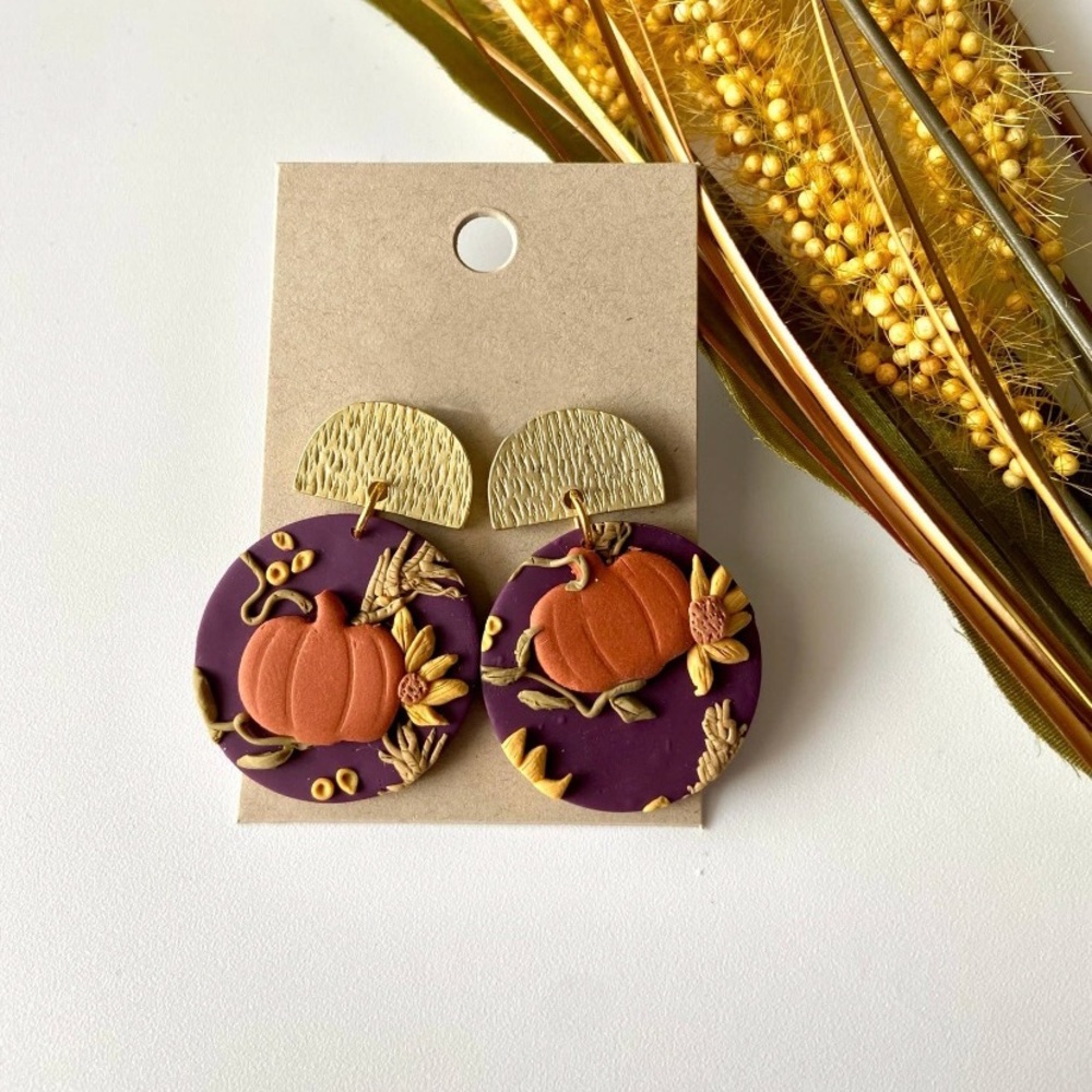 Pumpkin Earrings